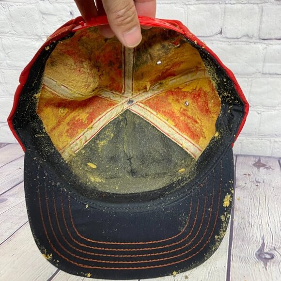 Vintage Oilfield Hat Cap Snapback ELGIN Exploration Oil Patch - FOAM DEGRADED - Picture 6 of 6